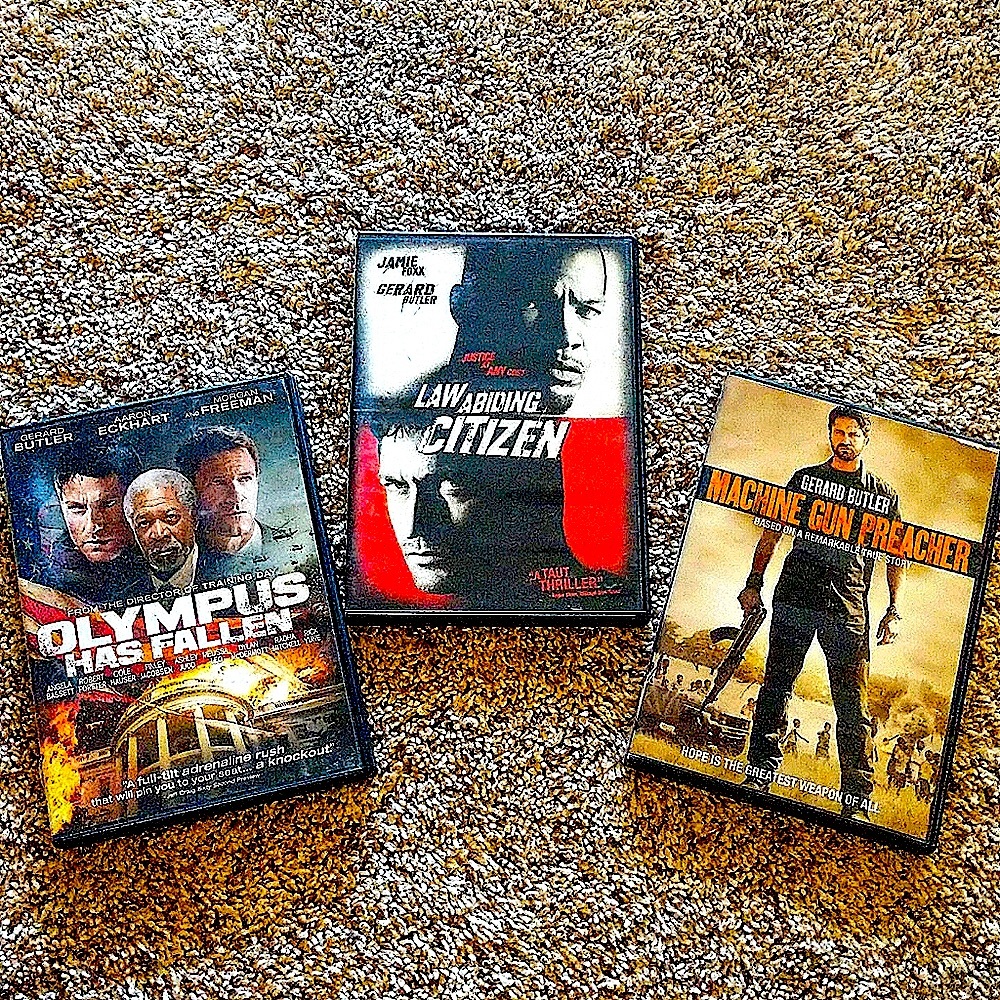 Gerard Butler DVD action movie bundle